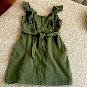 Jean like zip up dress